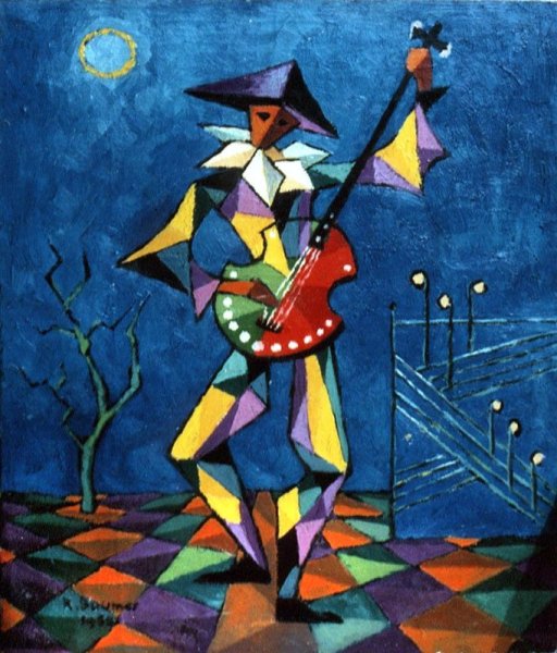 Арлекин Пикассо кубизм