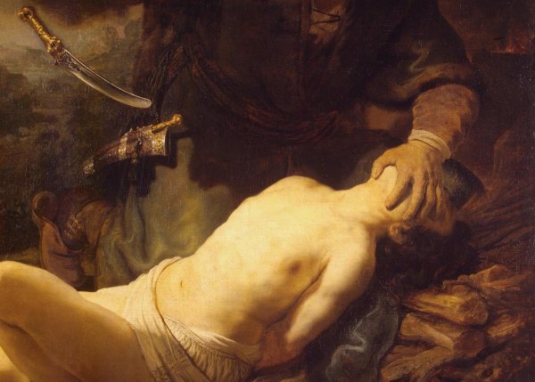 Рембрандт «жертвоприношение Авраама» (1635)