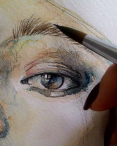 Грим птицы на лице