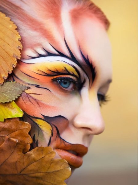 Красивые узоры на лице