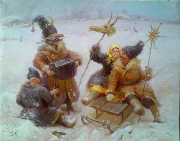 Холин Святки картина художник