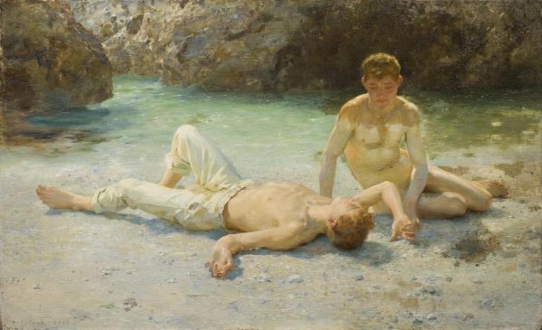Педер Северин Кройер boys Bathing