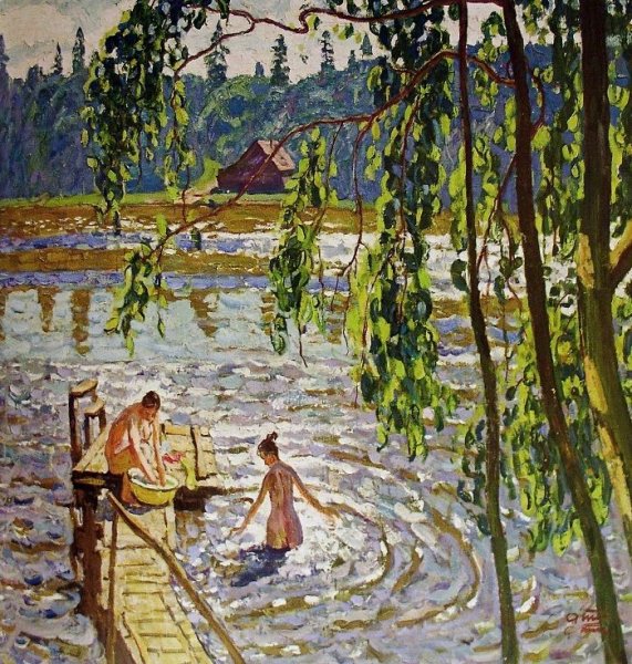 Владимир Гусев художник купальщицы