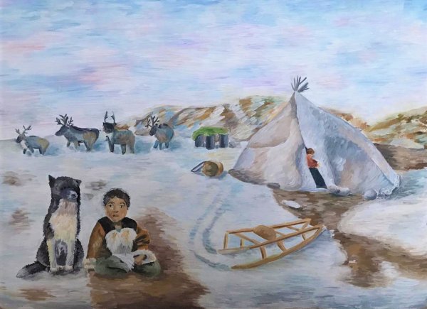 Чукотка Эскимосы живопись