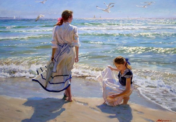 Художник Александр Аверин море