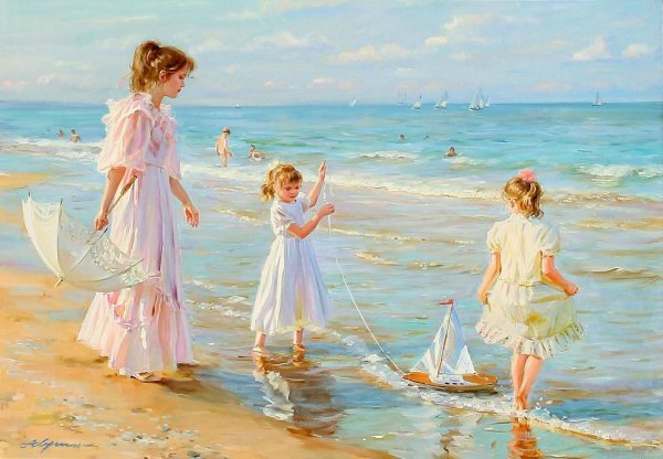 Александр Аверин картины лето