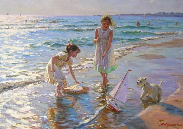 Художник Александр Аверин море