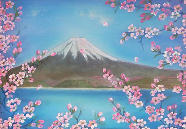 Фудзияма Сакура живопись