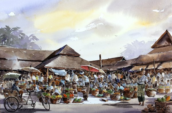 Акварели тайских художников