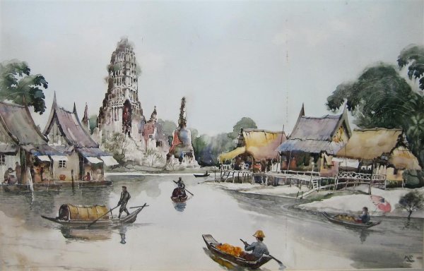 Картины тайских художников для интерьера