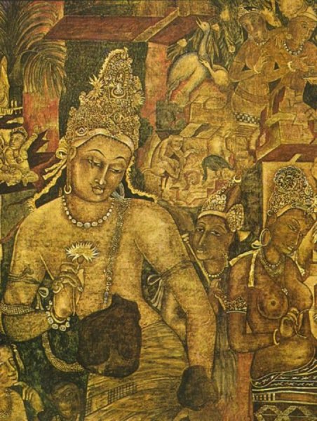 Живопись древней Индии настенная роспись Аджанты