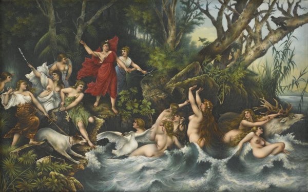 Диана и Актеон картина