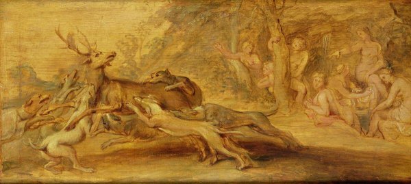 Артемида и Актеон миф