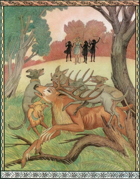 Артемида и Актеон миф