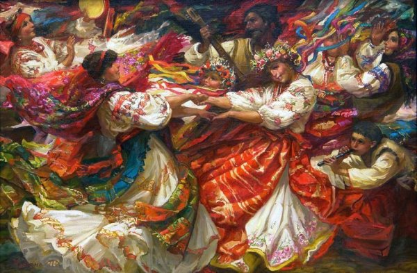 Борис Кустодиев деревенский праздник