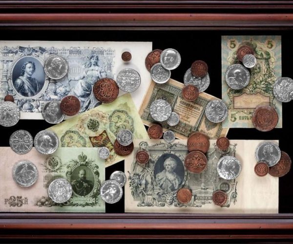 Панно из монеток