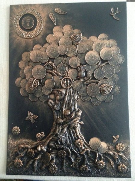 Пейп арт денежное дерево мастер класс