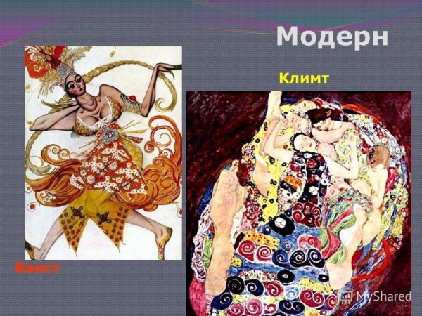 Модерн в искусстве представители