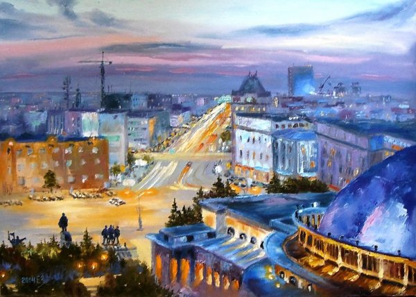 Михаил Казаковцев оперный театр живопись Новосибирск