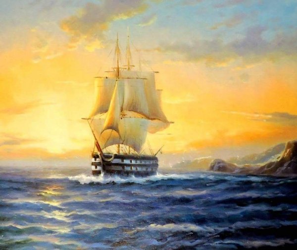 Сергей Минаев корабль живопись