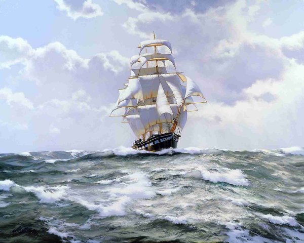 Картина корабль Джеймс Бреретон