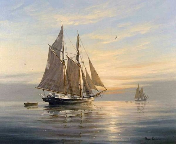 Парусники художника-мариниста Charles Vickery