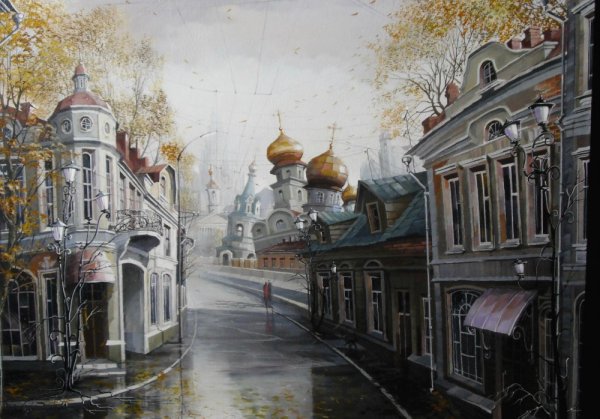 Береза акварелью пленэр