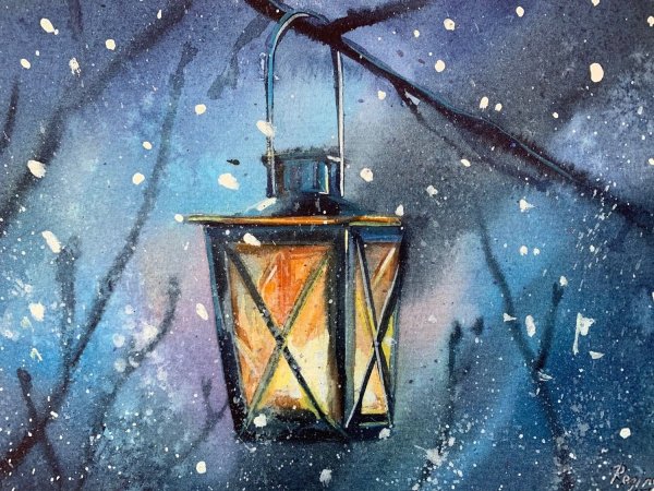 Зимний фонарик Ольга Базанова