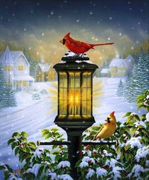 Зимний фонарик Ольга Базанова