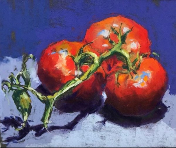 Помидор маслом живопись
