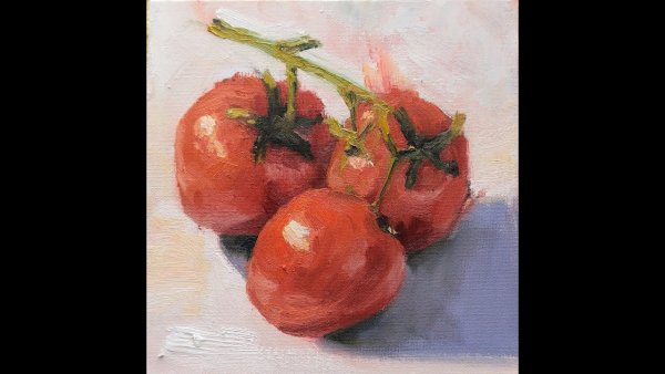 Натюрморт с помидорами маслом