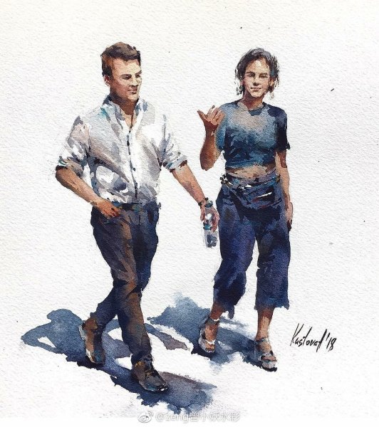 Фигура человека живопись гуашь