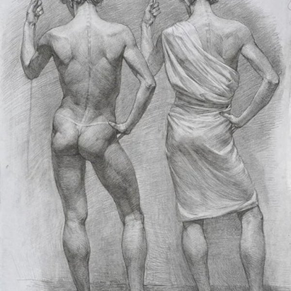 Натурщик портрет Академическая живопись