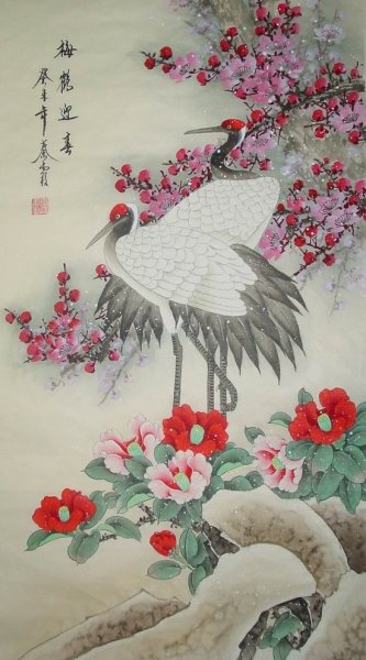 Журавль в Японии символ