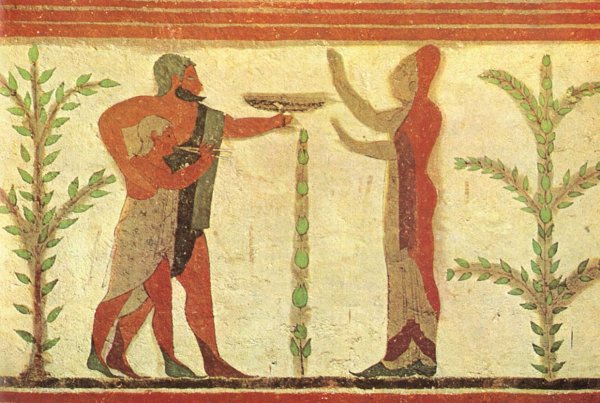 Этруски роспись гробницы леопардов