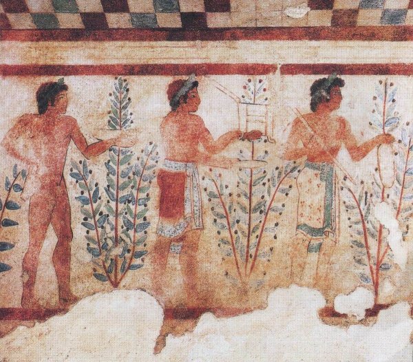 Фреска из гробницы триклиния