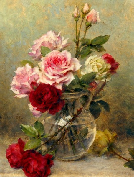 Живопись художник Николаев Юрий, ,розы