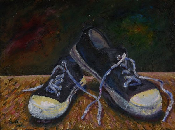 Кроссовки живопись