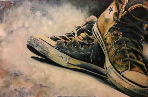 Кеды картина маслом