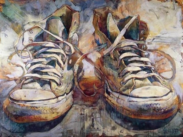 Кроссовки живопись