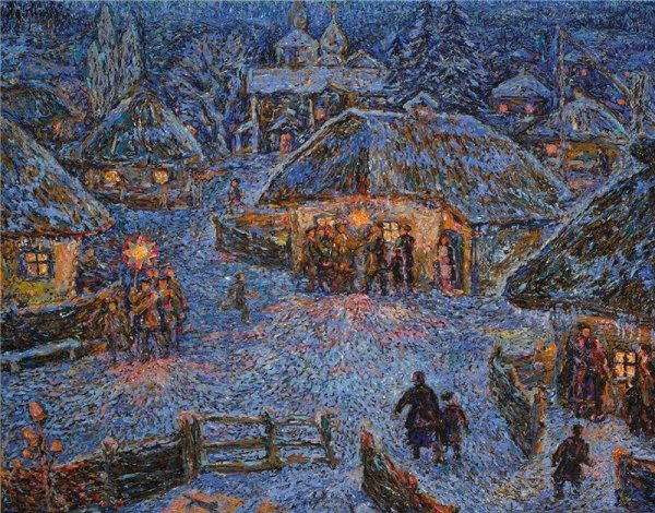 Холин Святки картина художник