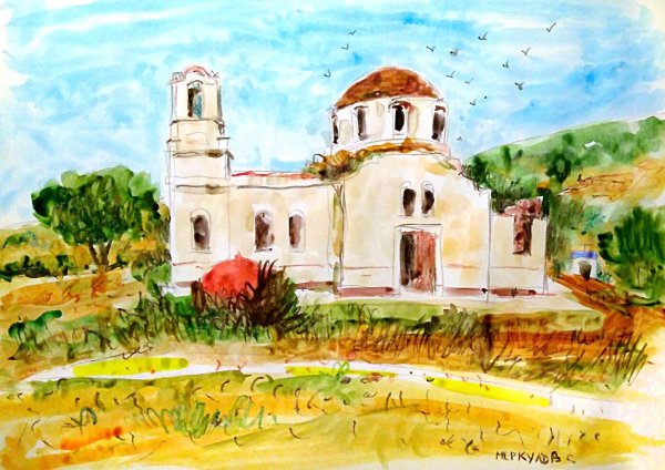 Церковь срисовка Крым