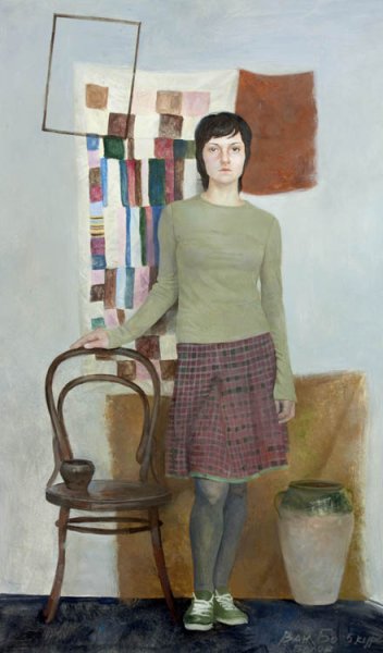 Фигура в интерьере живопись