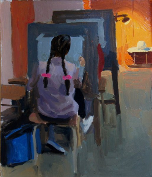 Портрет в интерьере живопись