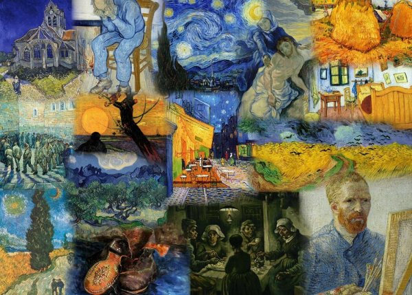 Ван Гог картины коллаж