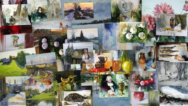 Коллаж картины художников