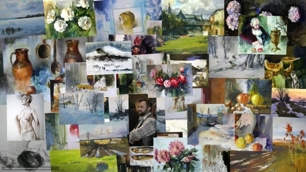Коллаж картины художников