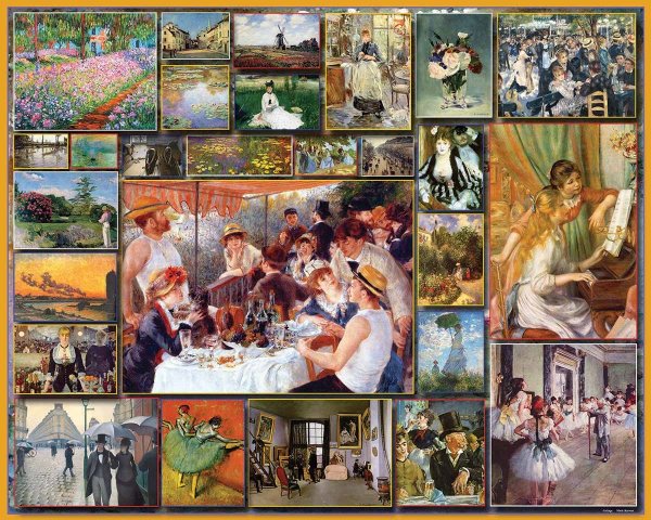 Импрессионизм коллаж из картин импрессионистов