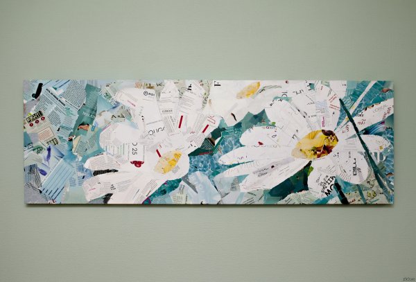 Панно из журнальных вырезок