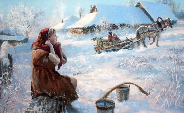 Художник Жданов Владимир Юрьевич зима